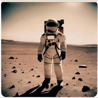 Astronaut on mars